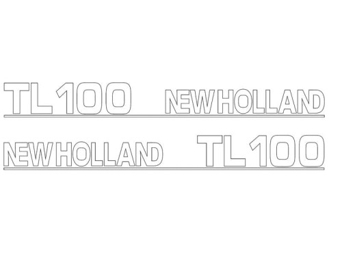 Zestaw naklejek - Ford / New Holland TL100 S.152879 - Intertraktor