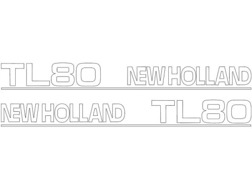 Zestaw naklejek - Ford / New Holland TL80 S.152881 - Intertraktor