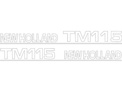 Zestaw naklejek - Ford / New Holland TM115 S.152887 - Intertraktor