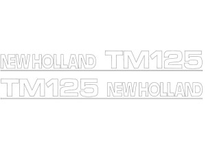 Zestaw naklejek - Ford / New Holland TM125 S.152890