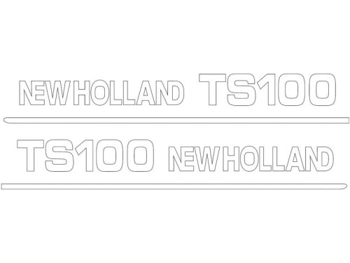 Zestaw naklejek - Ford / New Holland TS100 S.152867 - Intertraktor