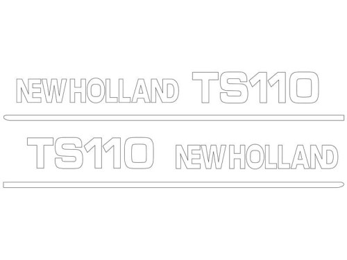 Zestaw naklejek - Ford / New Holland TS110 S.152868 - Intertraktor
