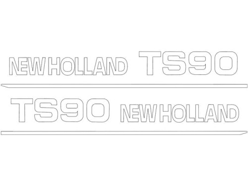 Zestaw naklejek - Ford / New Holland TS90 S.152870 - Intertraktor