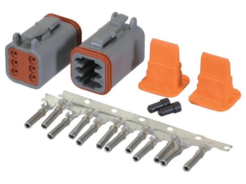 Zestaw uzupełniający złącza Deutsch DT 6 Polak x1 Męski, x1 Żeński (agropak) S.165061 - Intertraktor