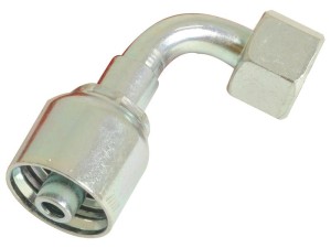 Parker Metryczny Wkłąd węża 3/8'' x M18 x 1.50 (10S) Żeński 90° Złączka kątowa wzmocniona S.3431806