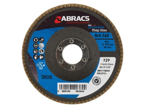 Tarcze listkowe Ø115 x 10 x 22mm - 60 Grit S.50139 - Intertraktor