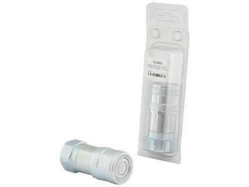 Sparex Wtyczka hydrauliczna płaska Żeński 1/2'' Wielkość montażowa x 1/2'' BSP Gwint żeński (agropak 1szt.) S.24831 - Intertraktor