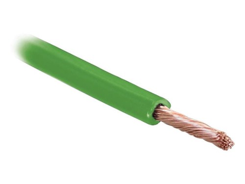 żyłowy kabel elektryczny - 1 Rdzeń, 1.5mm² Przewód, zielony (Długość: 10M) S.25957 - Intertraktor