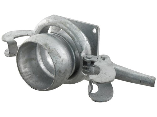 Złącze z kołnierzem czworokątnym - Krótki - Męska 5'' (133mm) x (125mm) (galvanizado) S.119435 - Intertraktor