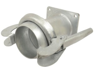 Złącze z kołnierzem czworokątnym - Krótki - Męska 6'' (159mm) x (150mm) (galvanizado) S.119436