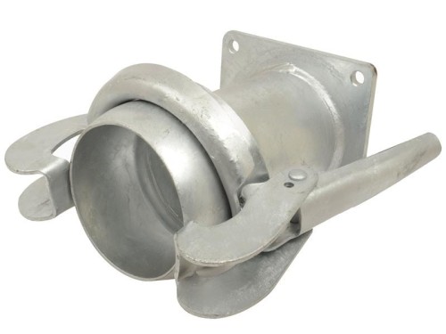 Złącze z kołnierzem czworokątnym - Krótki - Męska 6'' (159mm) x (150mm) (galvanizado) S.119436 - Intertraktor