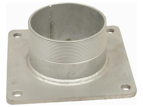 Kołnierz kwadratowy z gwintowaną końcówką 4'' BSPT (100mm) (galvanizado) S.103085 - Intertraktor