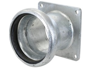 Złącze z kołnierzem czworokątnym - Żeńska 5'' (133mm) x (125mm) (galvanizado) S.59439
