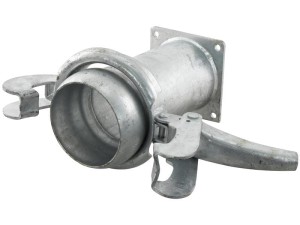 Złącze z kołnierzem czworokątnym - Długi - Męska 6'' (159mm) x 6'' (150mm) (galvanizado) S.59437