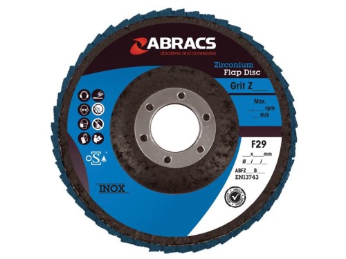 Tarcze listkowe Ø125 x 10 x 22mm - 120g Grit S.164776 - Intertraktor