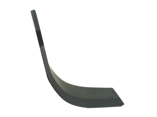 Nóż do glebogryzarki Zakrzywiony prawa strona 70x7mm Wysokość: 187mm. odległość pomiedzy otworami: 46mm. Otwór Ø: 12.5mm. Zastępuje Sovema Zastępuje: 900111001 S.74750 - Intertraktor