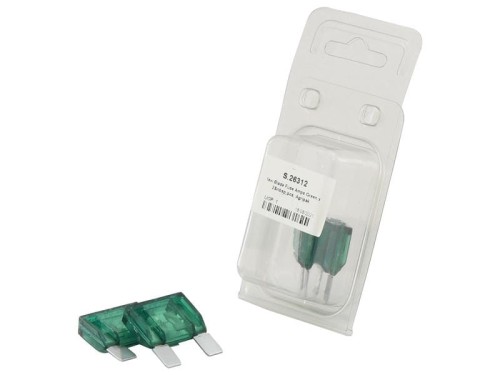 Bezpiecznik płaski Maxi 30 Ampery zielony x 2 szt agropak S.26312 - Intertraktor