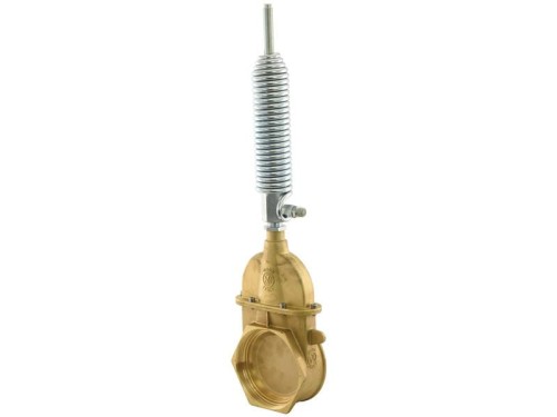 Zawór suwakowy mocowanie z siłownik hydrauliczny ze sprężyna zewnętrzną - Podwójnie gwintowane 6'' S.104913 - Intertraktor