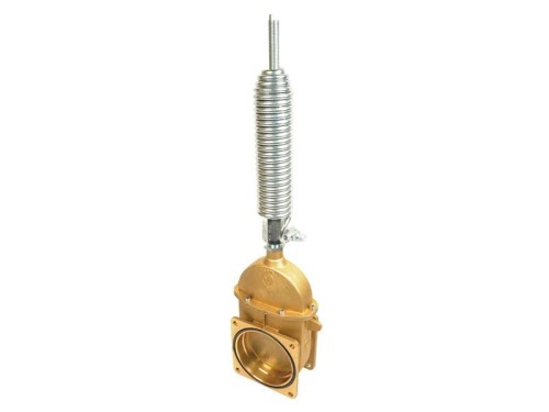 Zawór suwakowy mocowanie z siłownik hydrauliczny ze sprężyna zewnętrzną - Podwójnie kołnierzowe - O dużej wytrzymałości 6'' S.104919 - Intertraktor