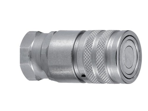 Faster Wtyczka hydrauliczna płaska Żeński 3/8'' Wielkość montażowa x 1/2'' BSP Gwint żeński S.112683 - Intertraktor