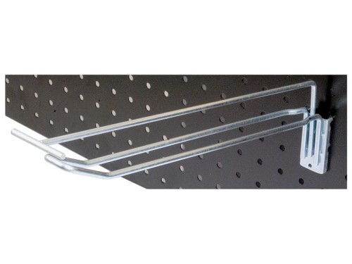 Hak Euro z uchwytem etykiety z kodem kreskowym, dostarczany z zawieszką odchylaną z tworzywa sztucznego - 300mm S.25819 - Intertraktor