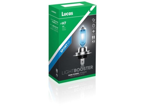 Halogen Lightbooster SportXR Head Light (Halogen), Twin Pack, H7, 12V, 100W, PX26d S.164867 - Intertraktor