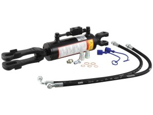 Wieszak hydrauliczny poziomujący (Dostarczany z: przewodami) - Widełki Otwór Ø 26mm - Widełki Otwór Ø 26x61mm - Długość min: 620mm, średnica cylindra: 90mm. S.113929