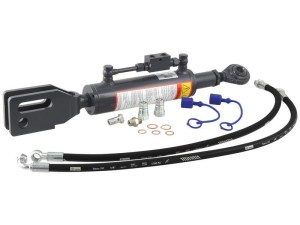 Wieszak hydrauliczny poziomujący (Dostarczany z: przewodami) - Kula Ø 22mm - Widełki Otwór Ø 28 & 28x90mm - Długość min: 680mm, średnica cylindra: 70mm. S.113950