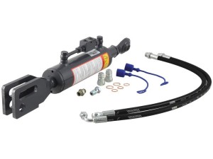 Wieszak hydrauliczny poziomujący (Dostarczany z: przewodami) - Kula Ø 22mm - Widełki Otwór Ø 28 & 28x90mm - Długość min: 690mm, średnica cylindra: 80mm. S.153740
