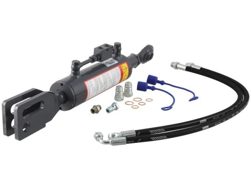 Wieszak hydrauliczny poziomujący (Dostarczany z: przewodami) - Kula Ø 22mm - Widełki Otwór Ø 28 & 28x90mm - Długość min: 690mm, średnica cylindra: 80mm. S.153740 - Intertraktor