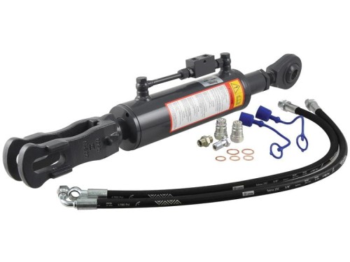 Wieszak hydrauliczny poziomujący (Dostarczany z: przewodami) - Kula Ø 28mm - Widełki Otwór Ø 29x60mm - Długość min: 810mm, średnica cylindra: 90mm. S.153739 - Intertraktor