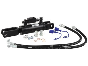Wieszak hydrauliczny poziomujący (Dostarczany z: przewodami) - Widełki Otwór Ø 18mm - Widełki Otwór Ø 26mm - Długość min: 400mm, średnica cylindra: 63mm. S.113927