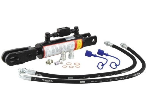 Wieszak hydrauliczny poziomujący (Dostarczany z: przewodami) - Widełki Otwór Ø 19mm - Widełki Otwór Ø 22x48mm - Długość min: 490mm, średnica cylindra: 70mm. S.113928 - Intertraktor