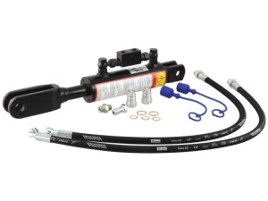 Wieszak hydrauliczny poziomujący (Dostarczany z: przewodami) - Widełki Otwór Ø 19mm - Widełki Otwór Ø 26x60mm - Długość min: 510mm, średnica cylindra: 63mm. S.113939