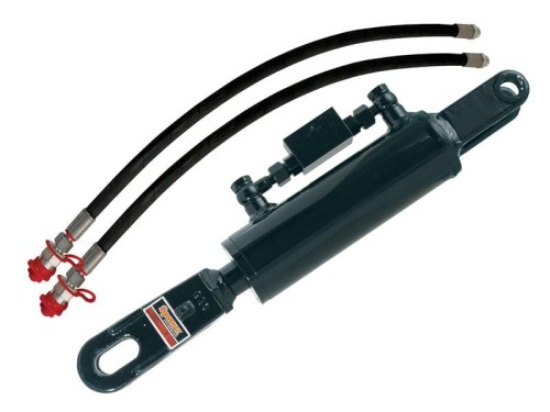 Wieszak hydrauliczny poziomujący (Dostarczany z: przewodami) - Widełki Otwór Ø 25mm - Widełki Otwór Ø 24mm - Długość min: 480mm, średnica cylindra: 63mm. S.113935 - Intertraktor
