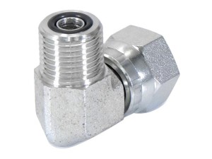 Hydraulic Adaptor ORFS 11/16''UNF male x ORFS 11/16''UNF 90compact female S.53288