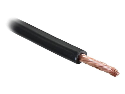 żyłowy kabel elektryczny - 1 Rdzeń, 2.5mm² Przewód, Czarny (Długość: 50M) S.51932 - Intertraktor