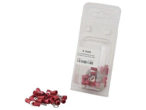 Końcówka na Kabel, Standard Grip, 5.3mm, Czerwony (0.5 - 1.5mm) (agropak 25 szt) S.12403 - Intertraktor