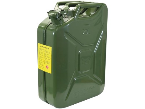Kanister 20L metalowy zielony (benzyna) S.21693 - Intertraktor
