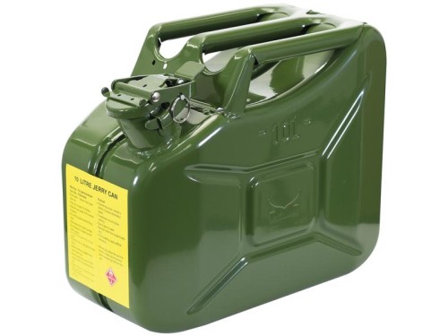 Kanister 10L metalowy zielony (benzyna) S.21692 - Intertraktor