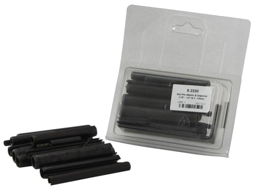 Roll Pins (Metric & Imperial) 1/16 - 1/2 & 3 - 10mm, 36 szt (DIN or Standard No.: DIN 1481) agropak. S.2230 - Intertraktor