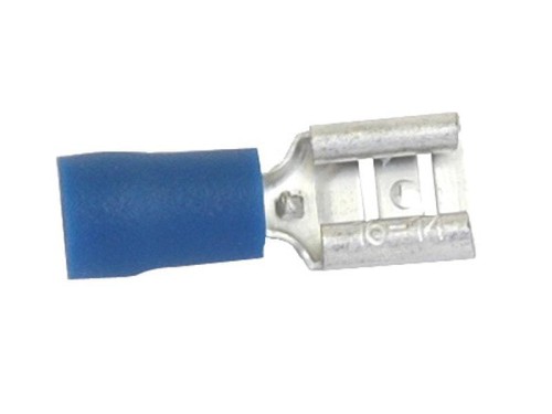 Końcówka na Kabel, Standard Grip - Żeński, 6.3mm, Niebieska (1.5 - 2.5mm) S.8544 - Intertraktor