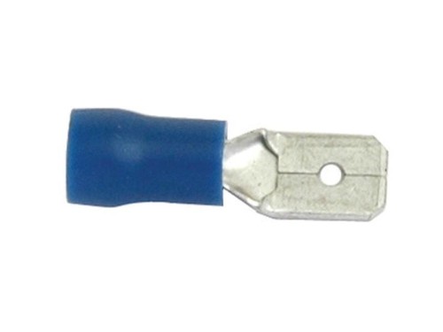 Końcówka na Kabel, Standard Grip - Męski, 6.3mm, Niebieska (1.5 - 2.5mm) S.8546 - Intertraktor