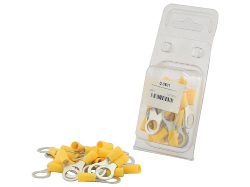 Końcówka na Kabel, Standard Grip, 10.5mm, żółty (4.0 - 6.0mm) (agropak 25 szt) S.8581 - Intertraktor