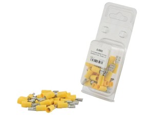 Końcówka na Kabel, Standard Grip - Żeński, 6.3mm, żółty (4.0 - 6.0mm) (agropak 25 szt) S.8582