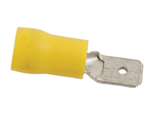 Końcówka na Kabel, Standard Grip - Męski, 6.3mm, żółty (4.0 - 6.0mm) S.8556 - Intertraktor