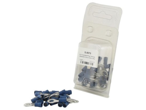 Końcówka na Kabel, Standard Grip, 6.4mm, Niebieska (1.5 - 2.5mm) (agropak 25 szt) S.8570 - Intertraktor