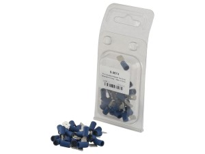 Końcówka na Kabel, Standard Grip - Męski, 6.3mm, Niebieska (1.5 - 2.5mm) (agropak 25 szt) S.8574