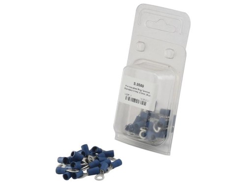 Końcówka na Kabel, Standard Grip, 5.3mm, Niebieska (1.5 - 2.5mm) (agropak 25 szt) S.8569 - Intertraktor