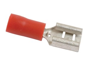 Końcówka na Kabel, Standard Grip - Żeński, 6.3mm, Czerwony (0.5 - 1.5mm) S.11563